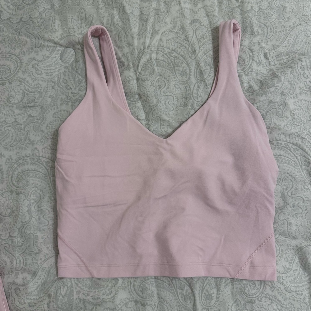 Lululemon Strawberry Milkshake Align Tank Size 6 EUC